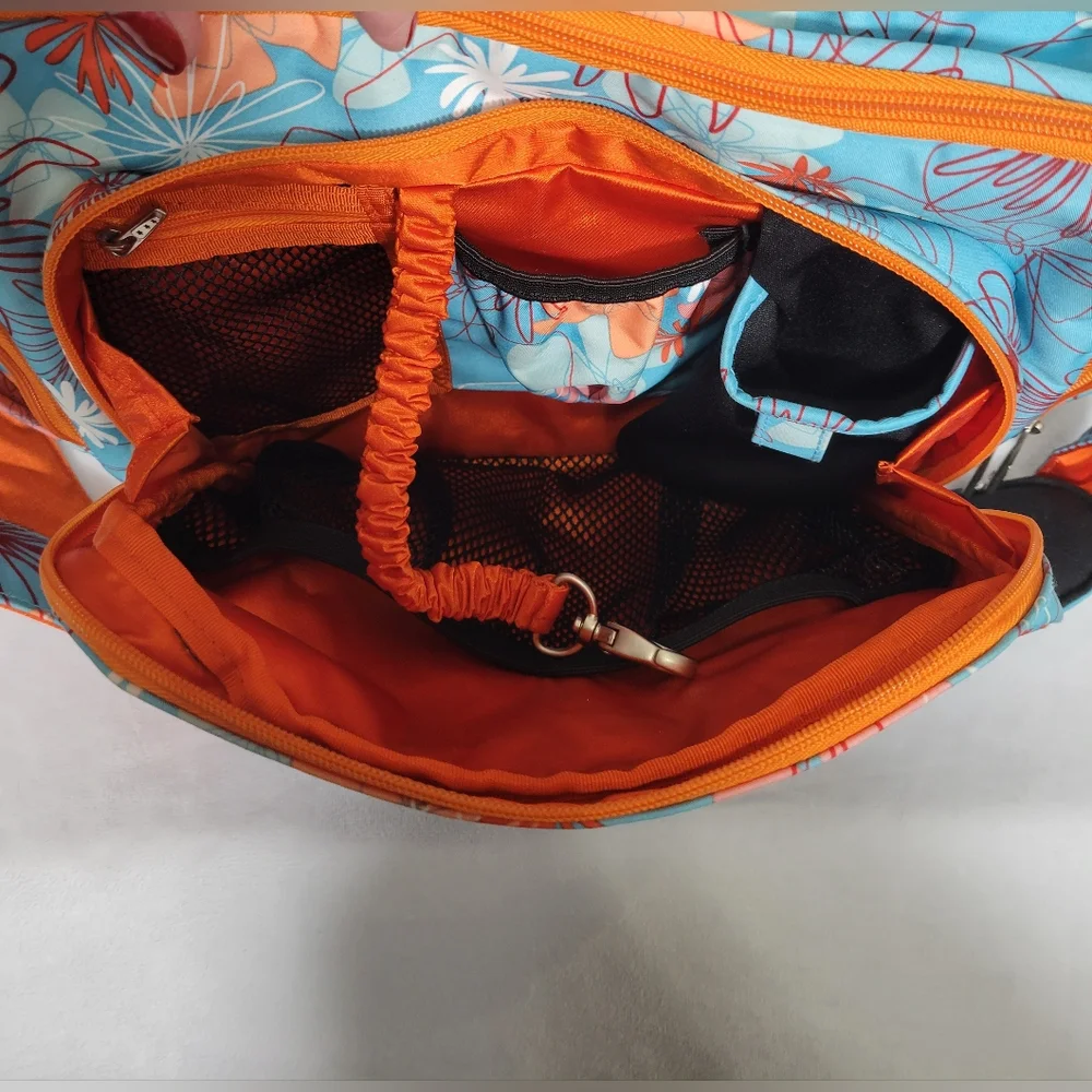 Ju-Ju-Be Floral Baby Bag - Blue and Orange